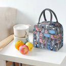 Cooler Lunch Box Portable Insulated Oxford Thermal Food Picnic Bags (Gray) Newly