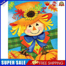 #A Full Drill Round Diamond Painting Farm Pumpkin Mosaic Kit Art Drawing Picture