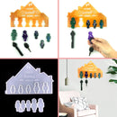 Key Chain Silicone Mold with Key Storage Board Epoxy Key Mold for Entrance Newly