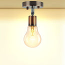 E27 Lamp Holder Retro Metal Lamp Socket 180 Rotating Wall Lights Base (F) Newly