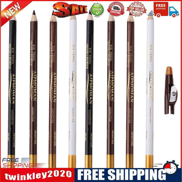 8pcs Barber Pencil Sharpener Edge Outliner Razor Trace Hair Beard Shape Pen