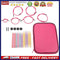 10 Pairs Plastic Change Head Knitting Needle Ring Crochet Hooks Set DIY Cra
