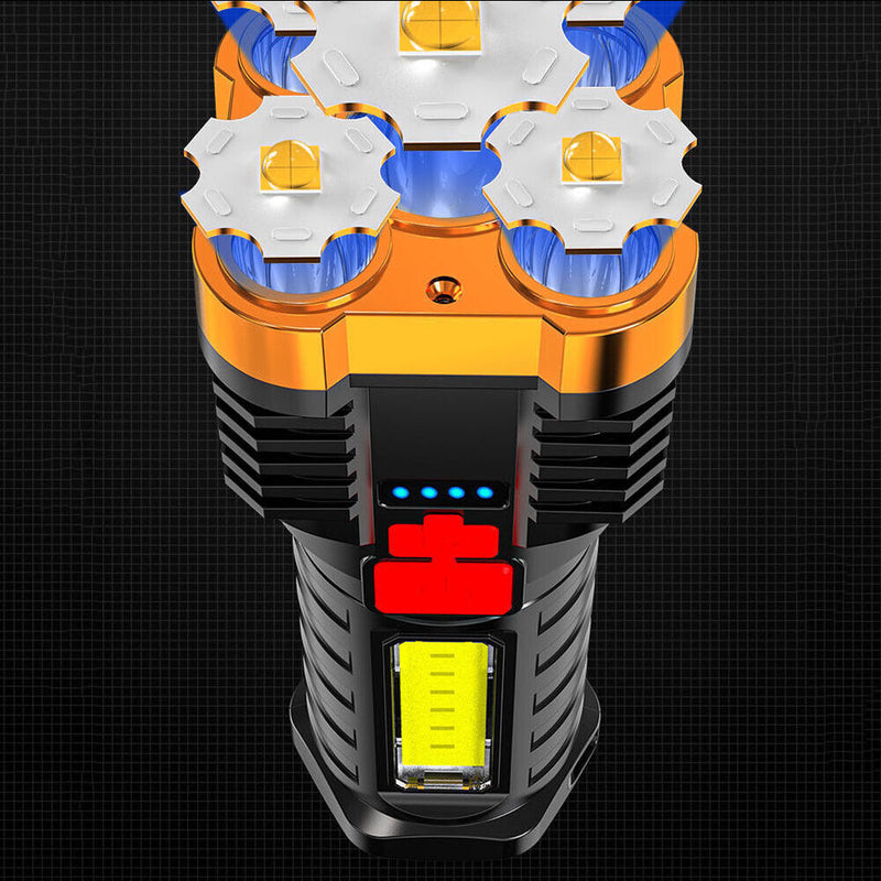 USB Outdoor Work Searchlight P7900 Handheld Bike Hiking Torch Lamp Super Bright