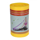 4pcs Yoga Pull Strap Belt Fitness Stretch Pilates Resistance Band (Yellow)