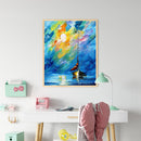 Ship at Sea Oil Paint By Numbers DIY Acrylic Painting on Canvas Frameless Kit