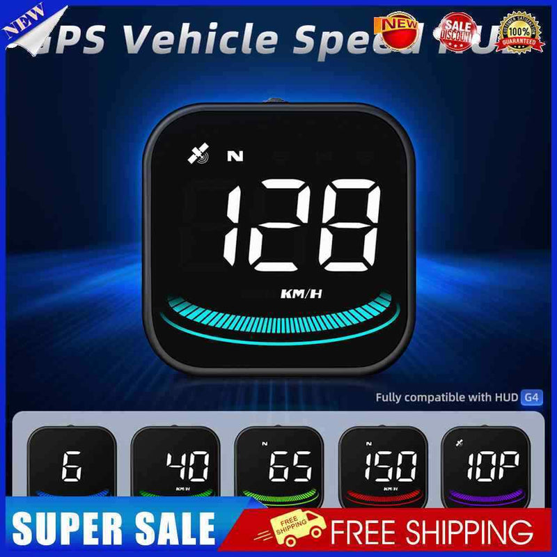 G4 LCD Auto Speedometer Universal Auto HUD Head-Up Display for Auto Safe Driving