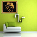 DIY 5D Diamond Embroidery Lovers Kissing Painting Cross Stitch Craft Decor