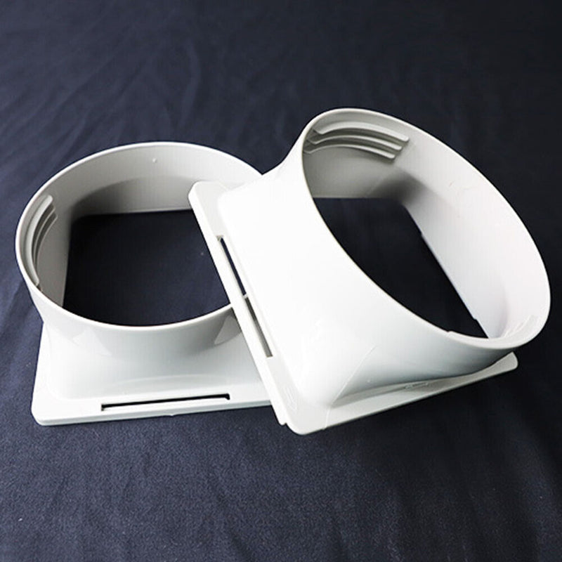 Square Portable Air Conditioner Exhaust Duct Interface Pipe Tube Connector Newly