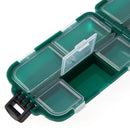 10 Compartment Fishing Tackle Box Small Accessories Box Fishing Hook Fishing Connector Bait