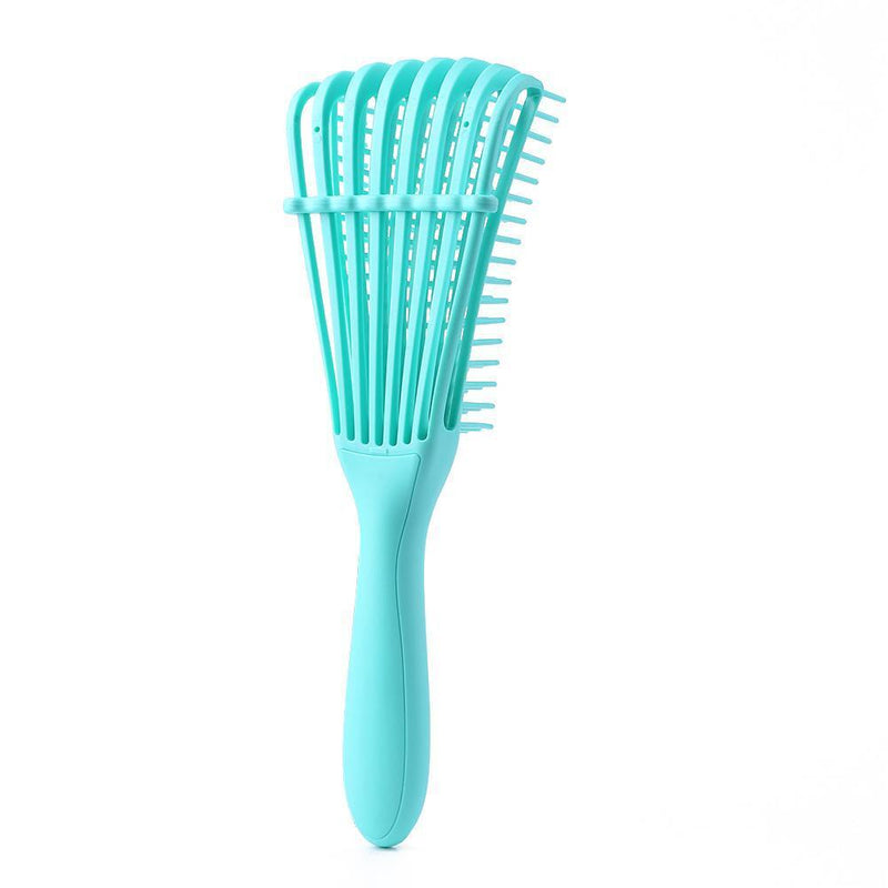 Women Hair Scalp Massage Comb Wet Curly Hairdress Styling Hairbrush (Green)
