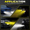 1/2pcs 60W Bifocal Motorcycle SUV LED Spotlight Driving Waterproof Headlight Set
