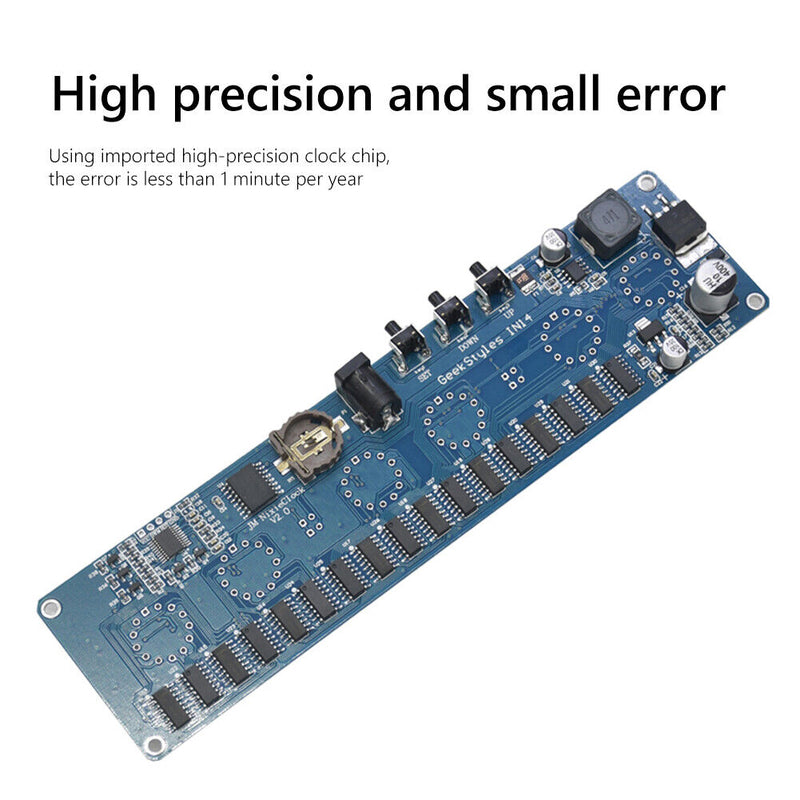 IN14 12V Nixie Tube RGB LED Digital Clock Module Circuit Board (NO Shell)