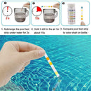 5 in 1 Chlorine Dip Test Strips Hot Tub Swimming Pool Tester Hard PH Paper D6W4