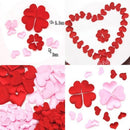 Table Decoration Wedding Party Throwing Rose Petals Love Heart Padded Fabric