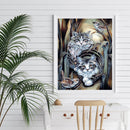 Diamond Painting Cat Full Round Drill Picture of Rhinestone DIY Drawing Kit
