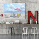 Frameless Oil Paint By Numbers Beach Scenery DIY Canvas Picture Craft Kit