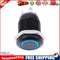 12mm Waterproof Flat Top Blue LED Metal Monmentary Push Button Switch