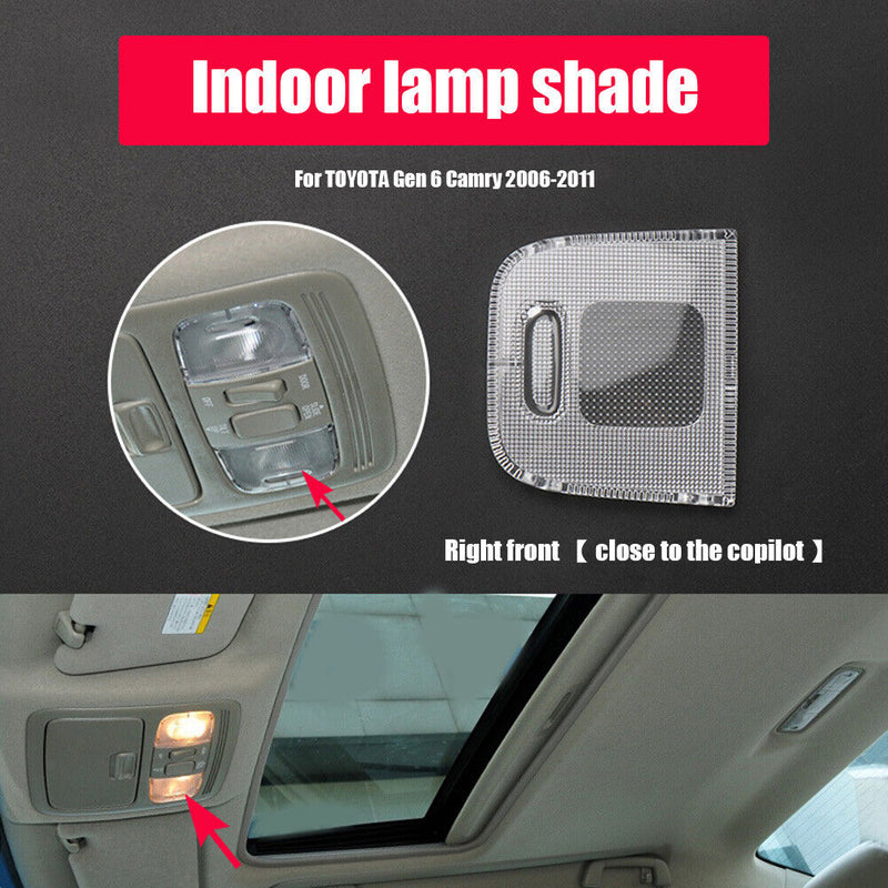 Auto Reading Light Cover Dome Lamp Cap for Gen 6 Camry 06-11 (Front Right)
