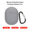 For Redmi AirDots 3 Pro Silicone Protective Case Cover with Keychain (Grey)