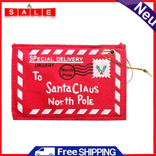 AFfeco Weihnachts-Umschlag-Anhänger aus Vliesstoff, Geschenk, Süßigkeitentüten,