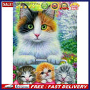 5D DIY Diamond Painting Cats Animal Full Round Drill Rhinestone Mosaic Pict