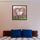 5D DIY Full Drill Diamond Painting 2 Heart Pigs Cross Stitch Embroidery Kit