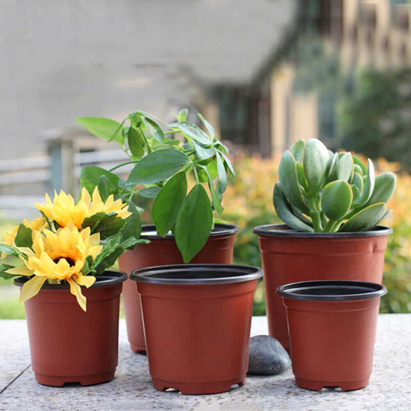 Plastic Gardening Grow Flower Pot Growing Planter Seeds Nursery Planting Holder