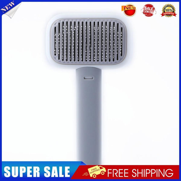 Pet Dog Cat Brush Needle Comb Hair Shedding Grooming Hair Remover (Grey)