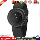 Triangle Pointer Quartz Watch Men Women Silicone Strap Wristwatch (Watch) Newly
