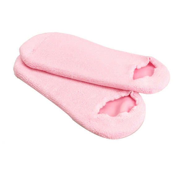 1 Pair Pink Moisturize Soften Repair Cracked Skin Treatment Gel Spa Socks