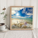 5D DIY Diamond Painting Full Square Drill Beach Starfish Wall Decor Rhinest