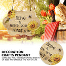 Welcome Door Sign, Sunflowers Bee Plaque (Home is Where Your Honey is) Newly