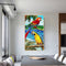 Paint By Numbers Kit DIY Parrot on Branch Colouring Oil Art Picture Craft