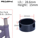 RISK Bike Headset Stem Carbon Fiber Washer Front Fork Spacer Gasket (15mm)