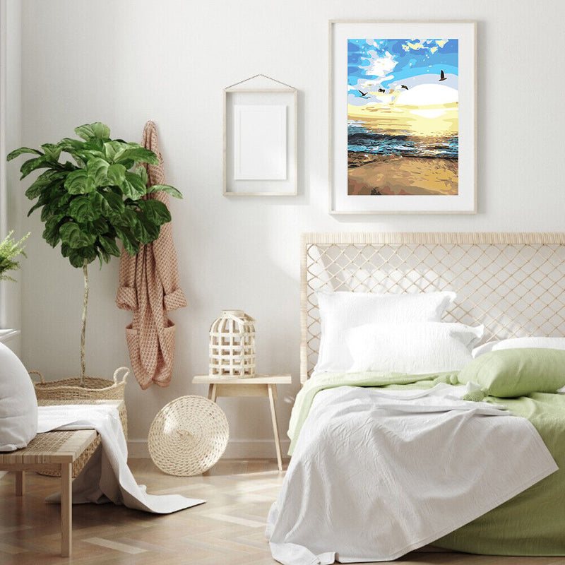 Beach 40x50cm Oil Paint By Numbers Picture DIY Painting SXD216021