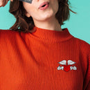 Fashion Enamel Brooch Creative Red Heart Badges Jacket Pins for Women Men Gifts