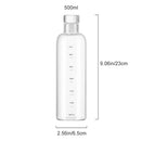 Portable Milk Juice Transparent Sport Drinking Bottle Travel Large Capacity Cup
