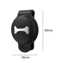 Pet Dog Collar Tracker Cover Anti-Lost for Airtag Protective Case (Black)