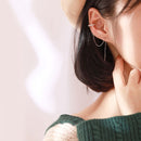 Diamond Ear Cuff Threader CZ Ear Piercing Ear Cuffs Climber Link Chain Earrings