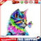 Cat Butterfly 5D Full Drill Diamond Painting Embroidery DIY Cross Stitch(A)
