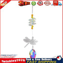 Crystal Wind Chimes Chandelier Rainbow Dragonfly Beads Hanging Decor (3) Newly