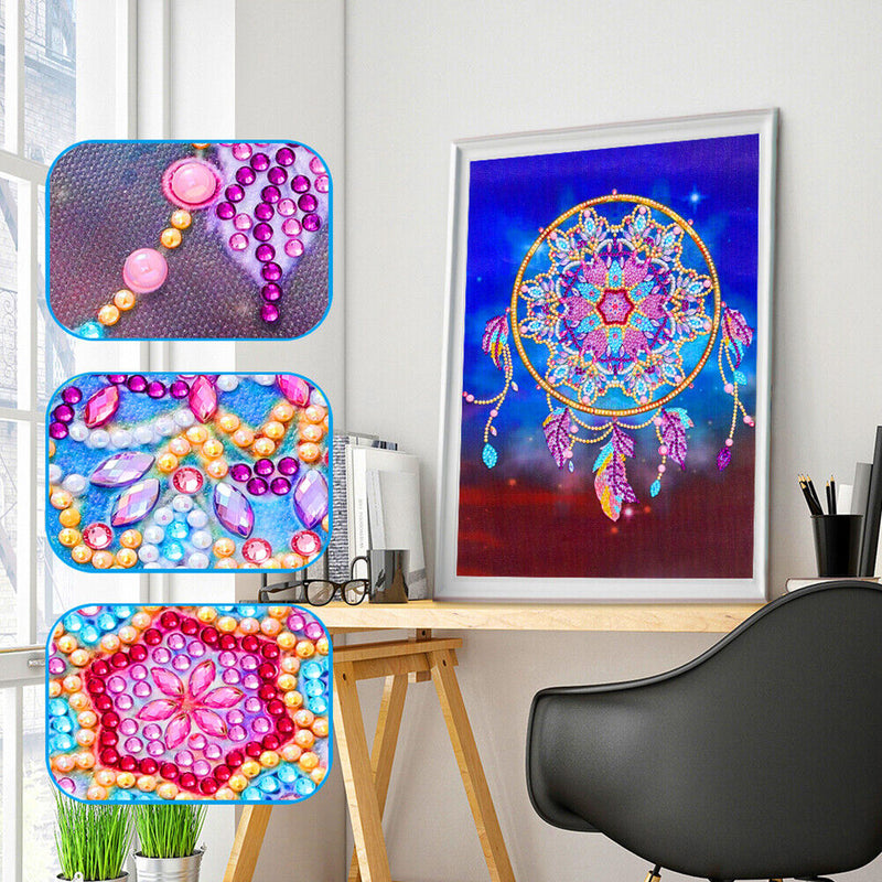 5D Diamond Painting Dreamcatcher Special Shape Picture Home Decor (GT129)