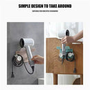 Rack Self-Stick Storage Punch-free Hair Dryer Rack Hair Dryer Holder Hanger
