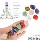 Home Decoration Polished  Chakra Stones Yoga Reiki Tumbled Rock  Crystals