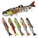 13cm 22g Plastic Lure 8-section Artificial Hard Bait Sea Fishing Tackle (D)