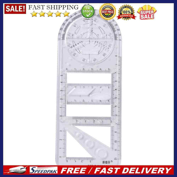 Geometric Ruler Students Rotatable Mathematical Ellipse Circle Drafting Too