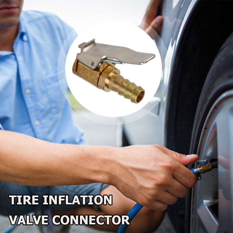 Car Pump Valve Clamp Connector Tire Air Chuck Clip Adapter for Automotive Tir