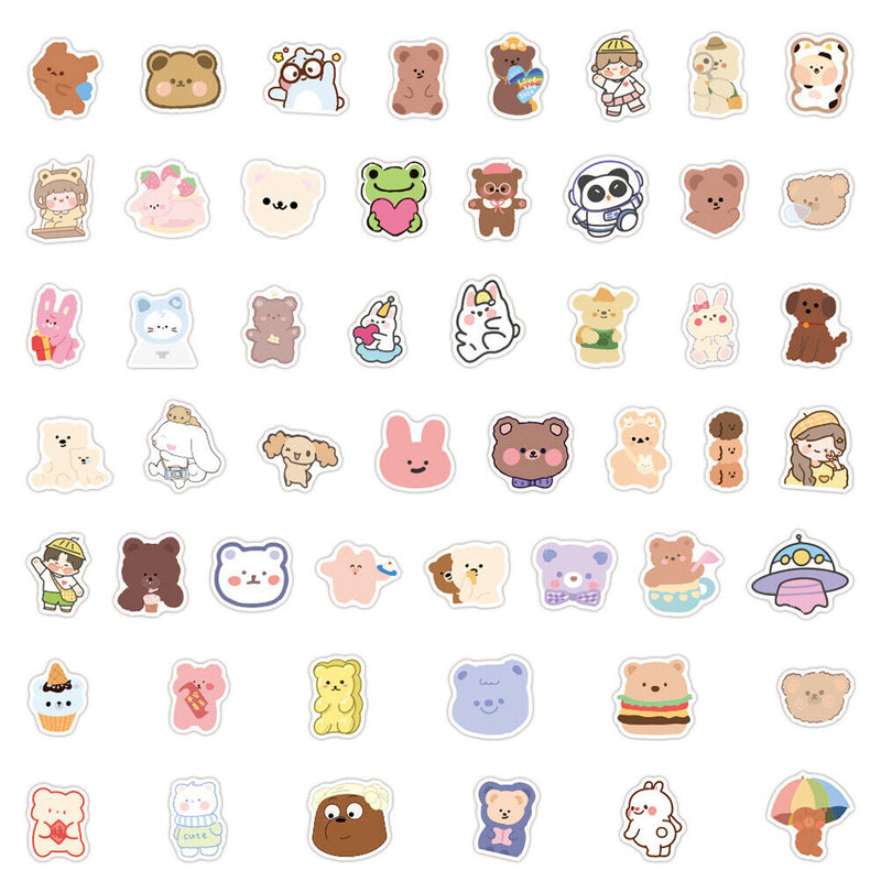100pcs Water Cup Stickers Waterproof Luggage Decals for Notebook Scooter