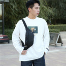 Fashion Fanny Pack Large Capacity Chest Bags Solid Color Multi Pocket for Sports