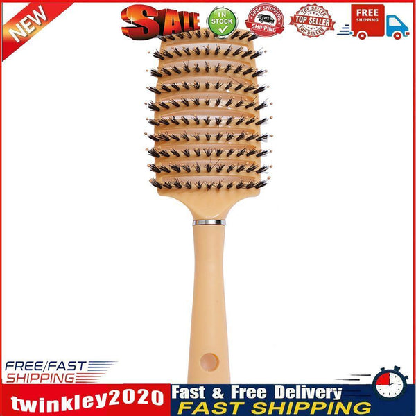 Scalp Massage Comb Bristle Women Curly Hair Detangle Brush Salon (Orange) Newly